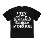 CITY MORGUE STENCIL LOGO TEE